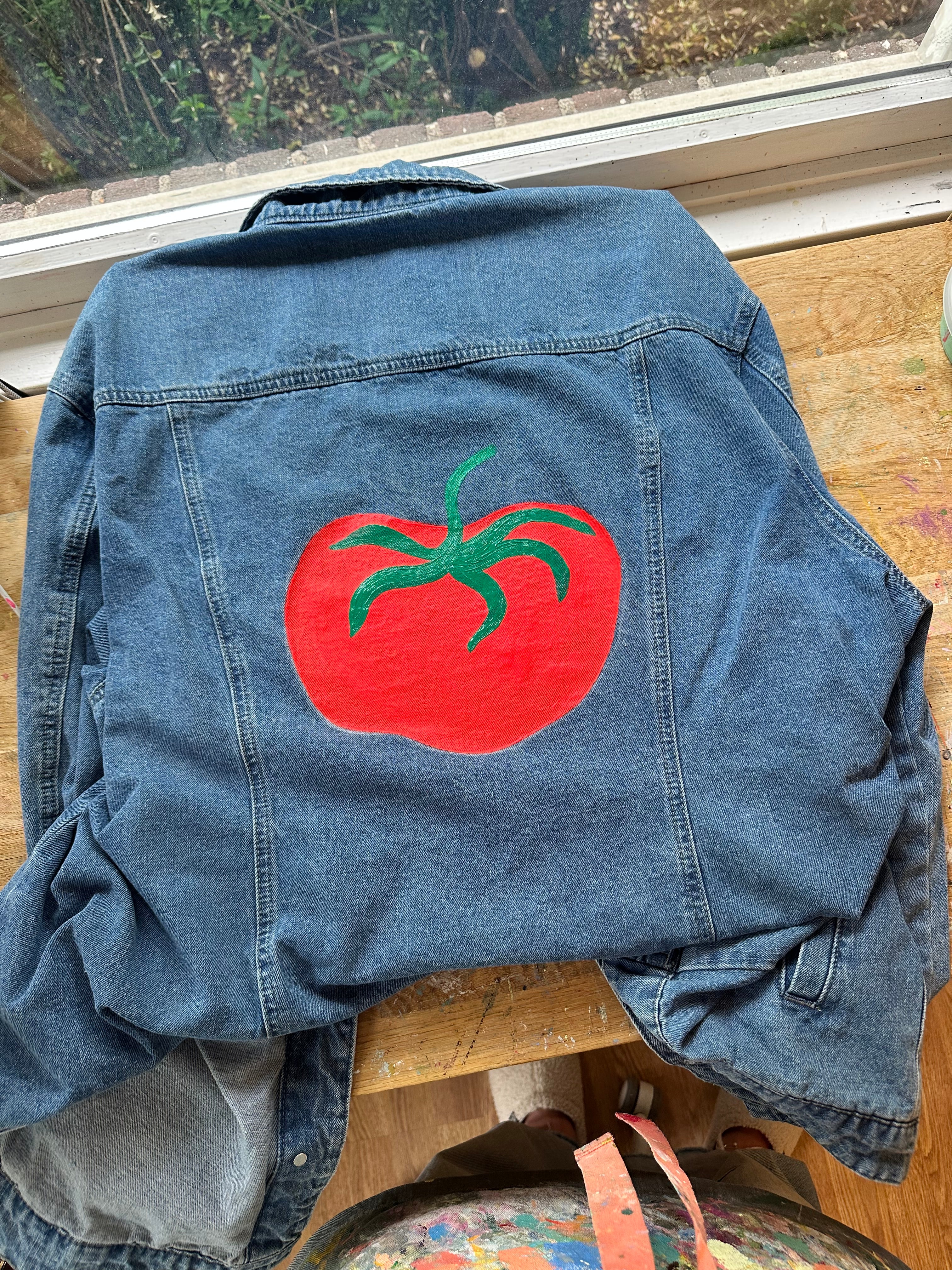 Painted Jacket: Tomato