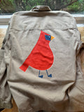 Painted Jacket: Cardinal