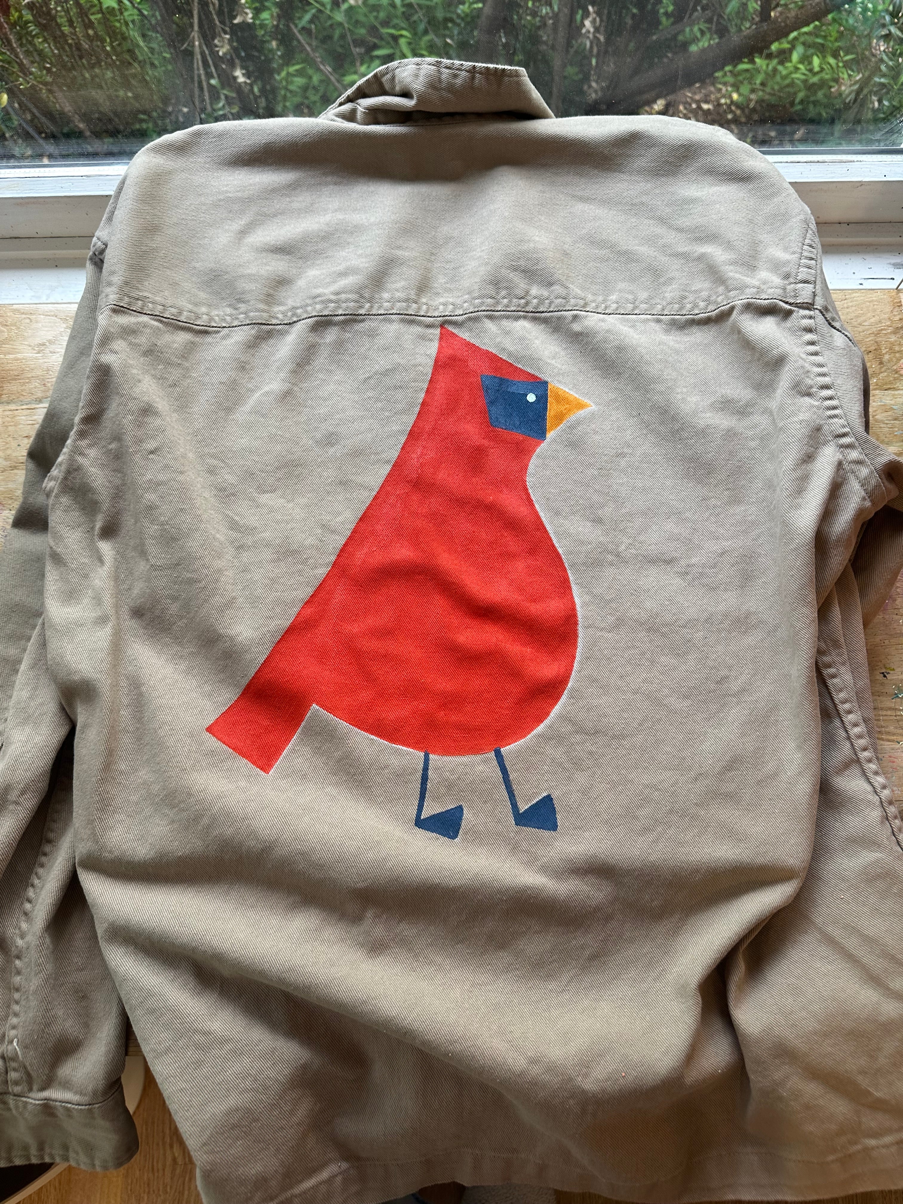 Painted Jacket: Cardinal