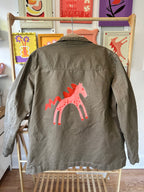 Painted Jacket: Pink Horse