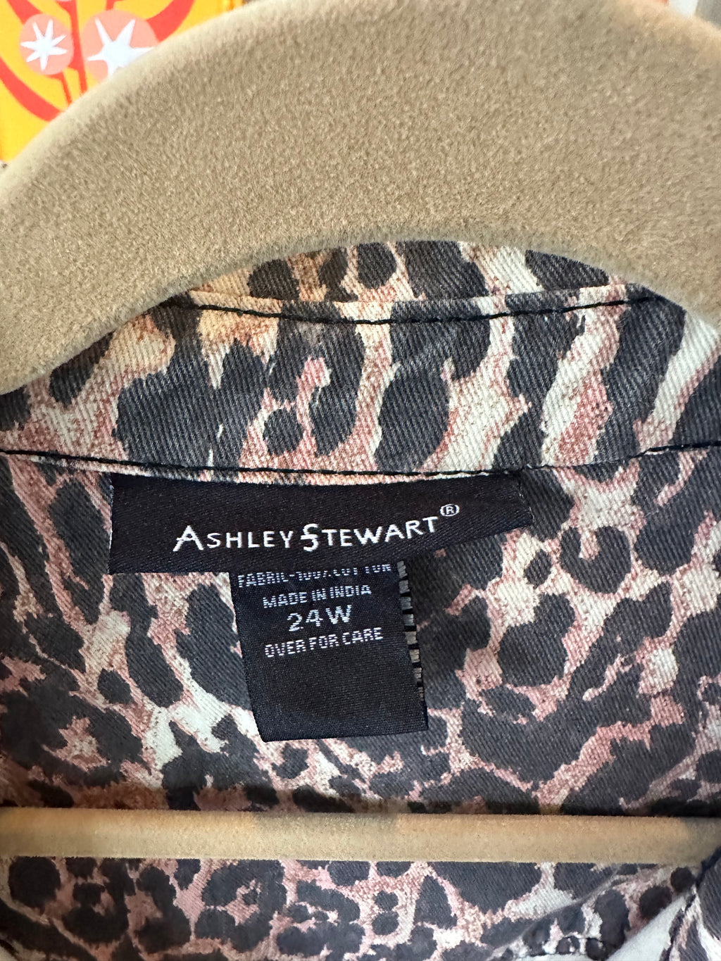 Painted Jacket: Leopard Color Wheel