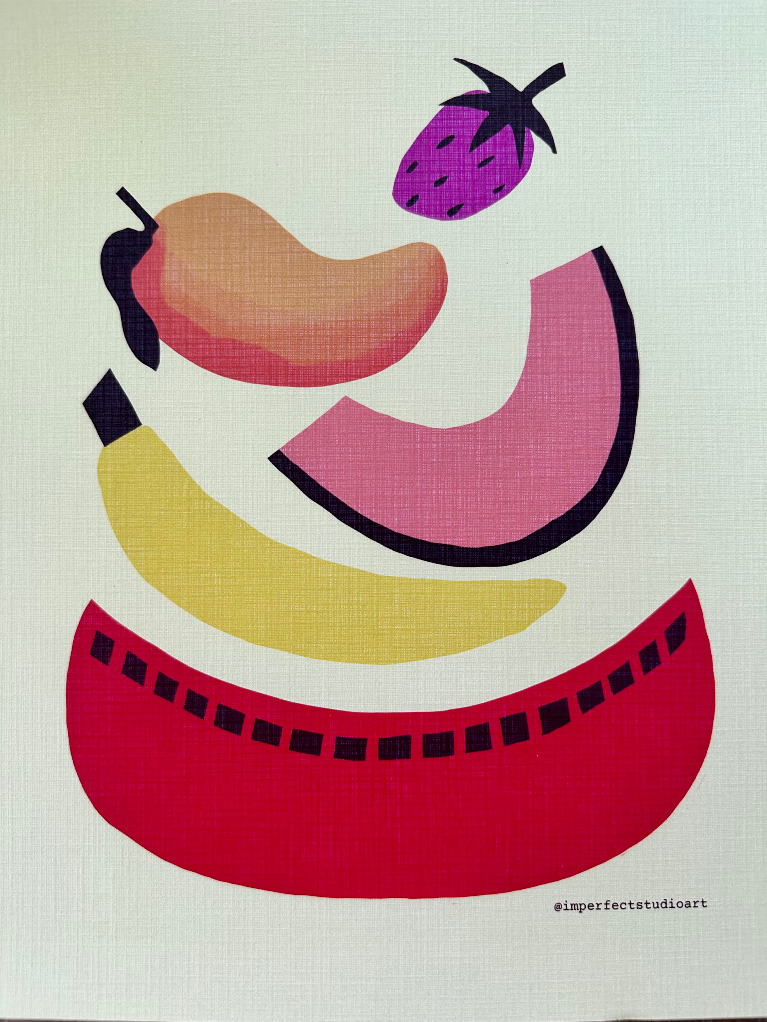 Fruit Bowl Family Portrait (8"x10")