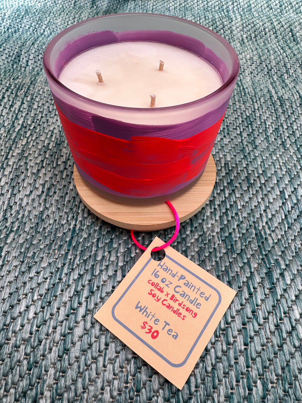 Hand-Painted Candle