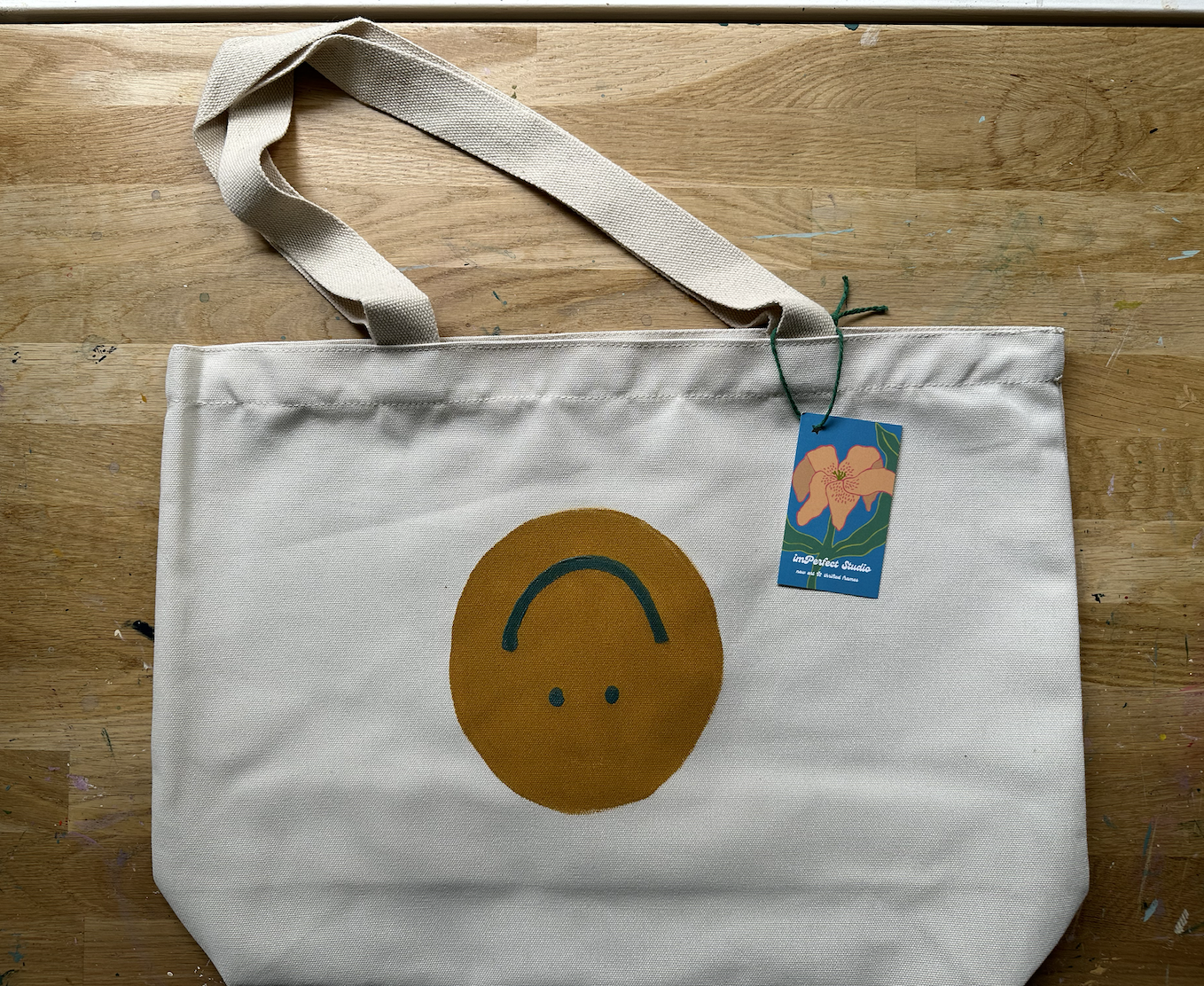 Painted Tote Bag
